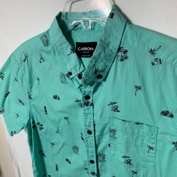 Carbon Tropical button down shirt - Picture 2 of 4